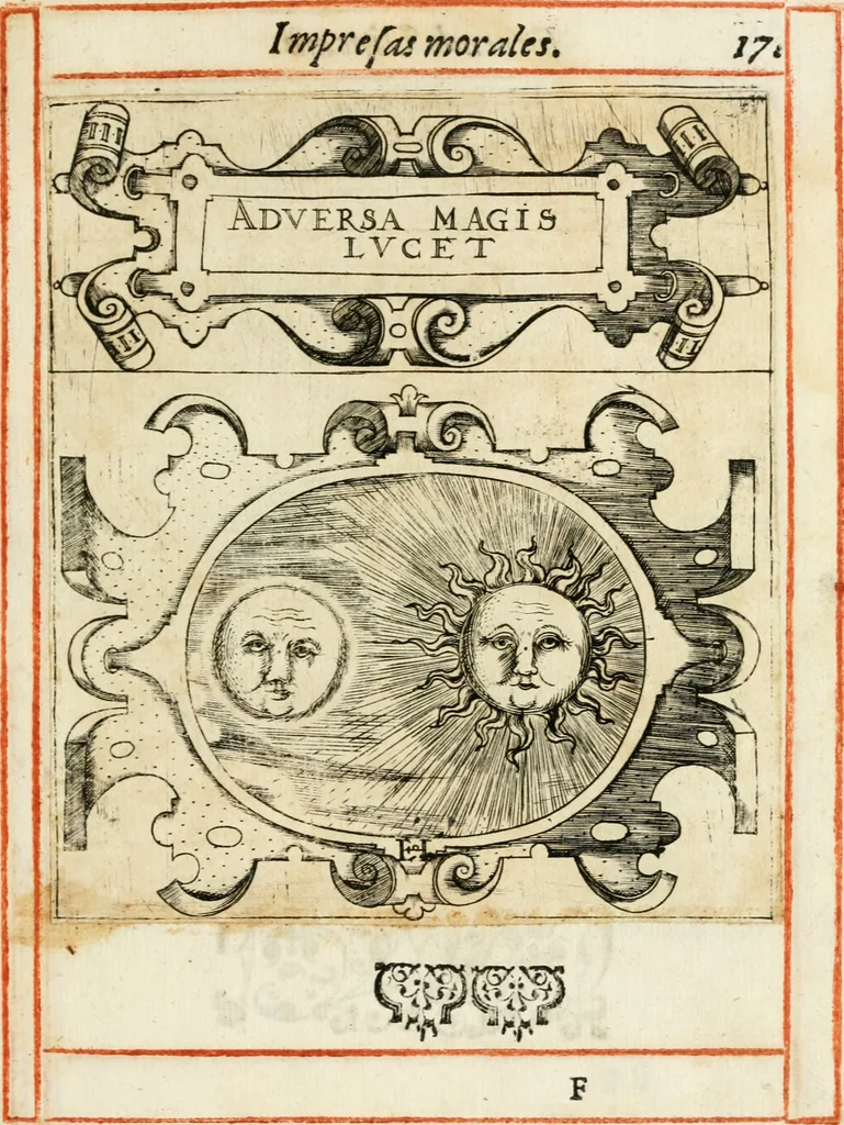 An illustration from Empresas morales, 1581, leaf 40