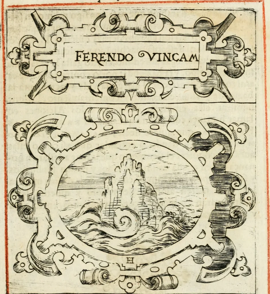 An illustration from Empresas morales, 1581, leaf 42