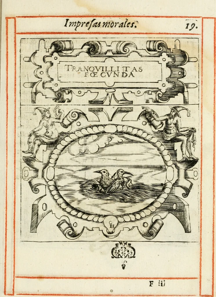 An illustration from Empresas morales, 1581, leaf 44