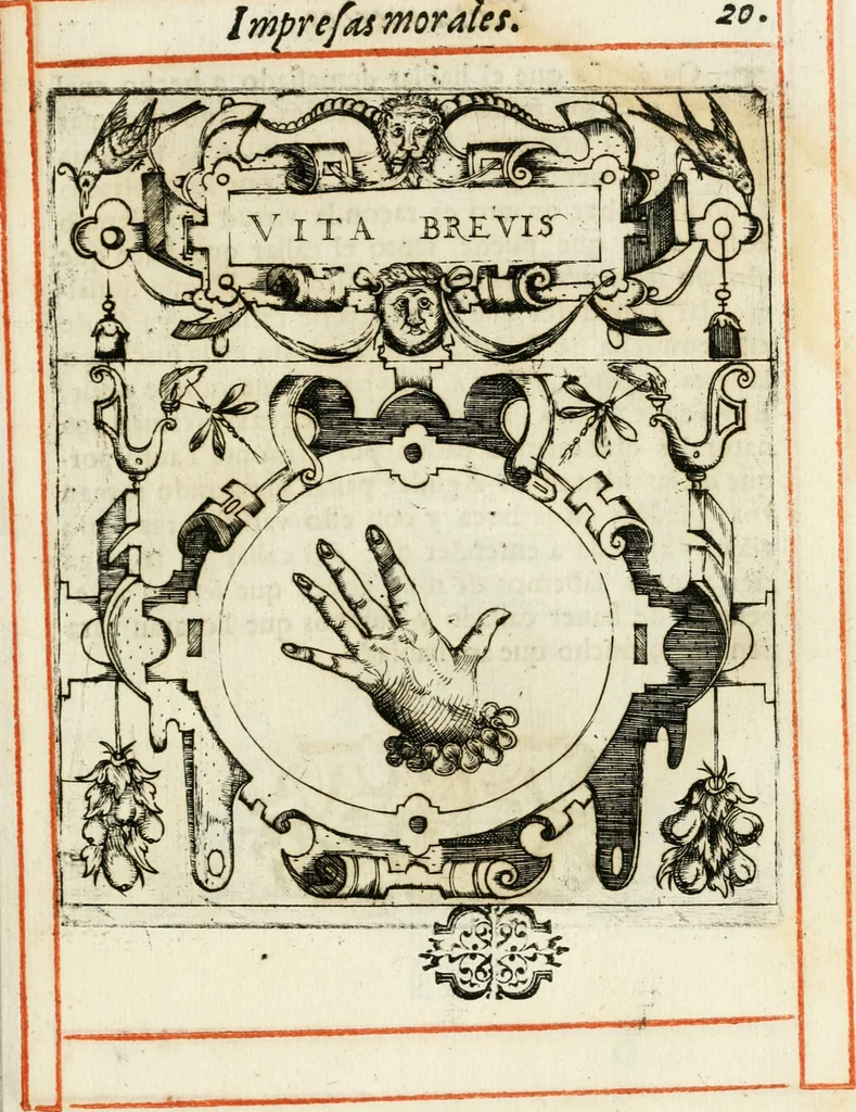 An illustration from Empresas morales, 1581, leaf 46
