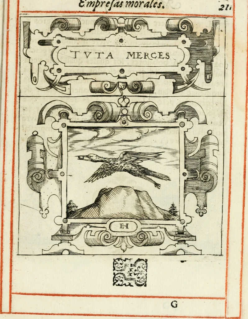 An illustration from Empresas morales, 1581, leaf 48