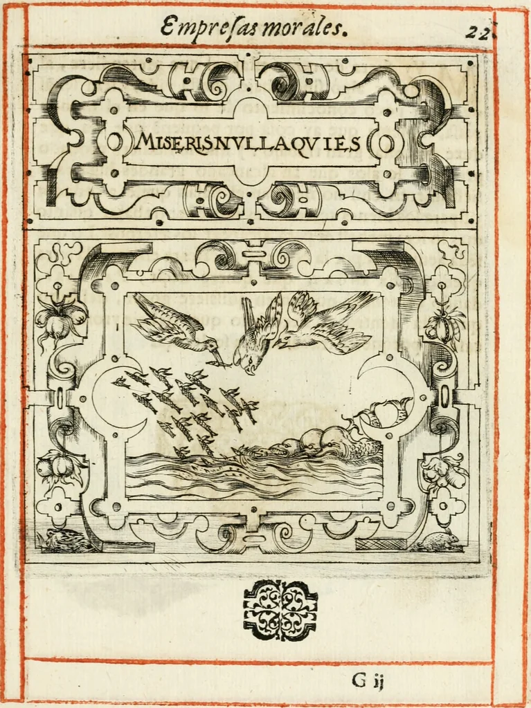 An illustration from Empresas morales, 1581, leaf 50