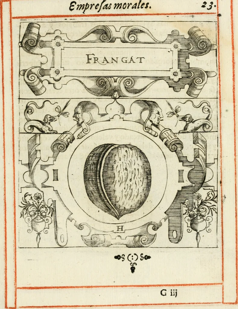 An illustration from Empresas morales, 1581, leaf 52
