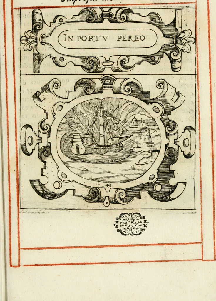 An illustration from Empresas morales, 1581, leaf 62