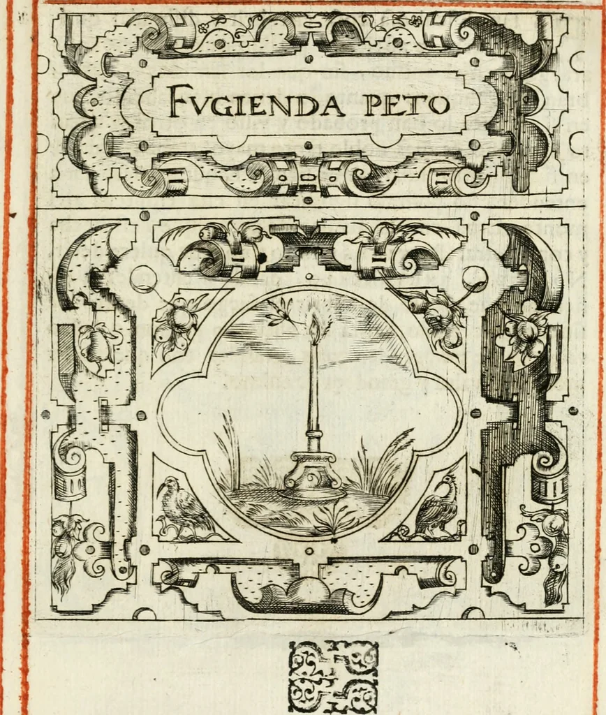 An illustration from Empresas morales, 1581, leaf 74