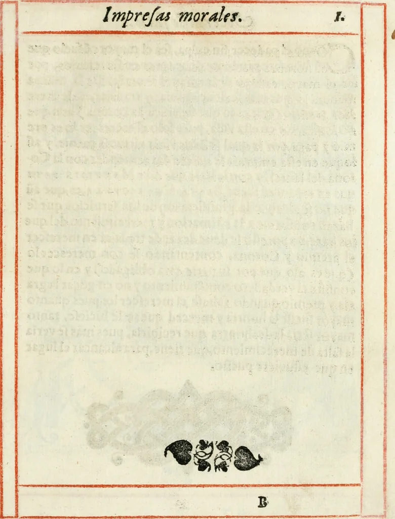 An illustration from Empresas morales, 1581, leaf 8