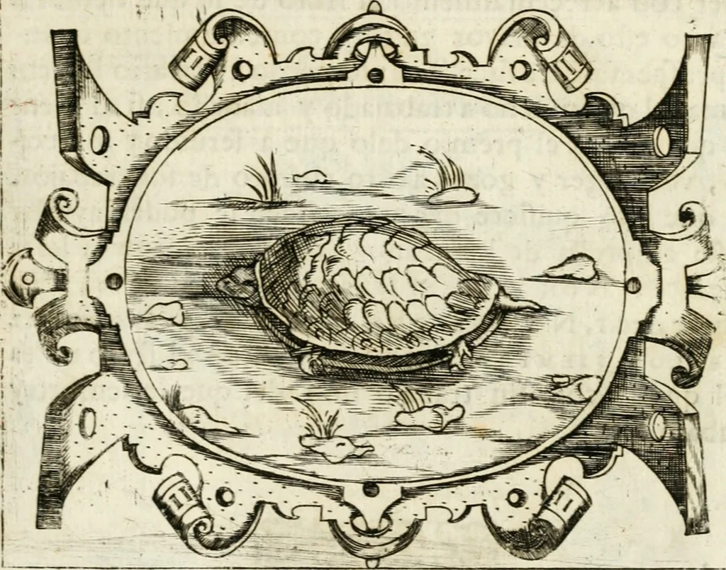 An illustration from Empresas morales, 1581, leaf 90