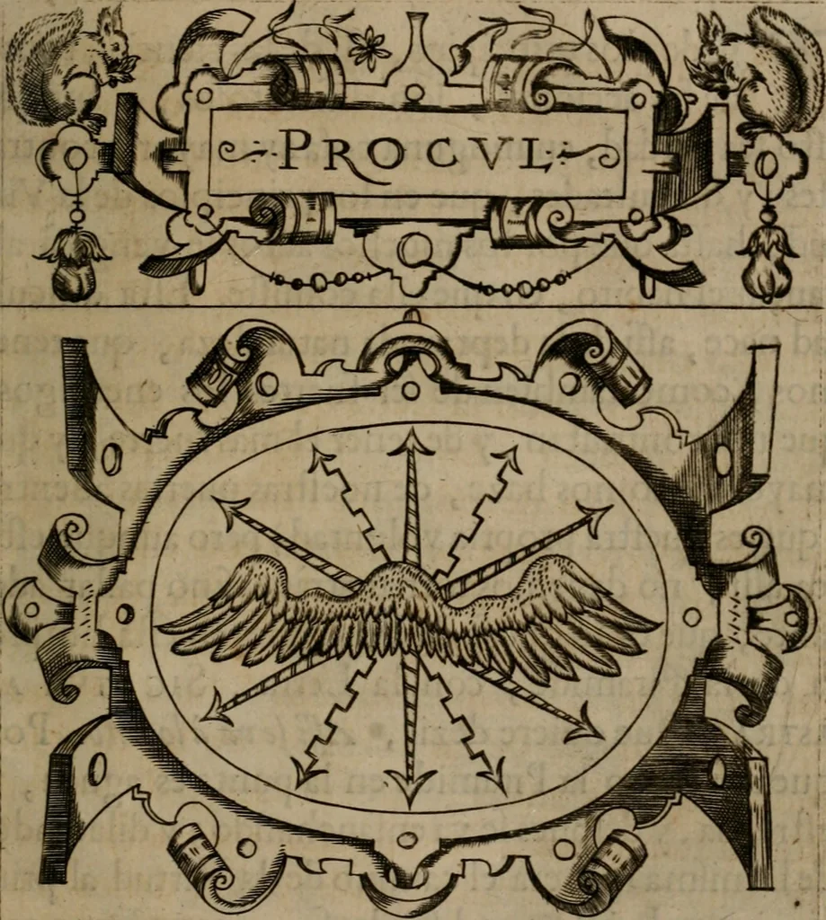 An illustration from Empresas morales, 1680, leaf 104