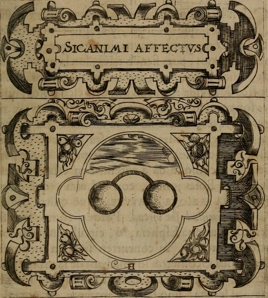 An illustration from Empresas morales, 1680, leaf 108