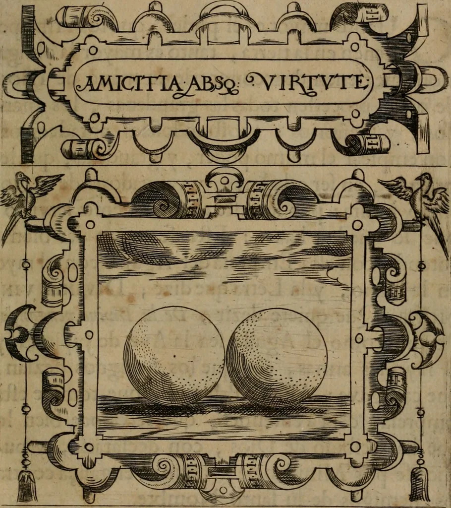 An illustration from Empresas morales, 1680, leaf 110