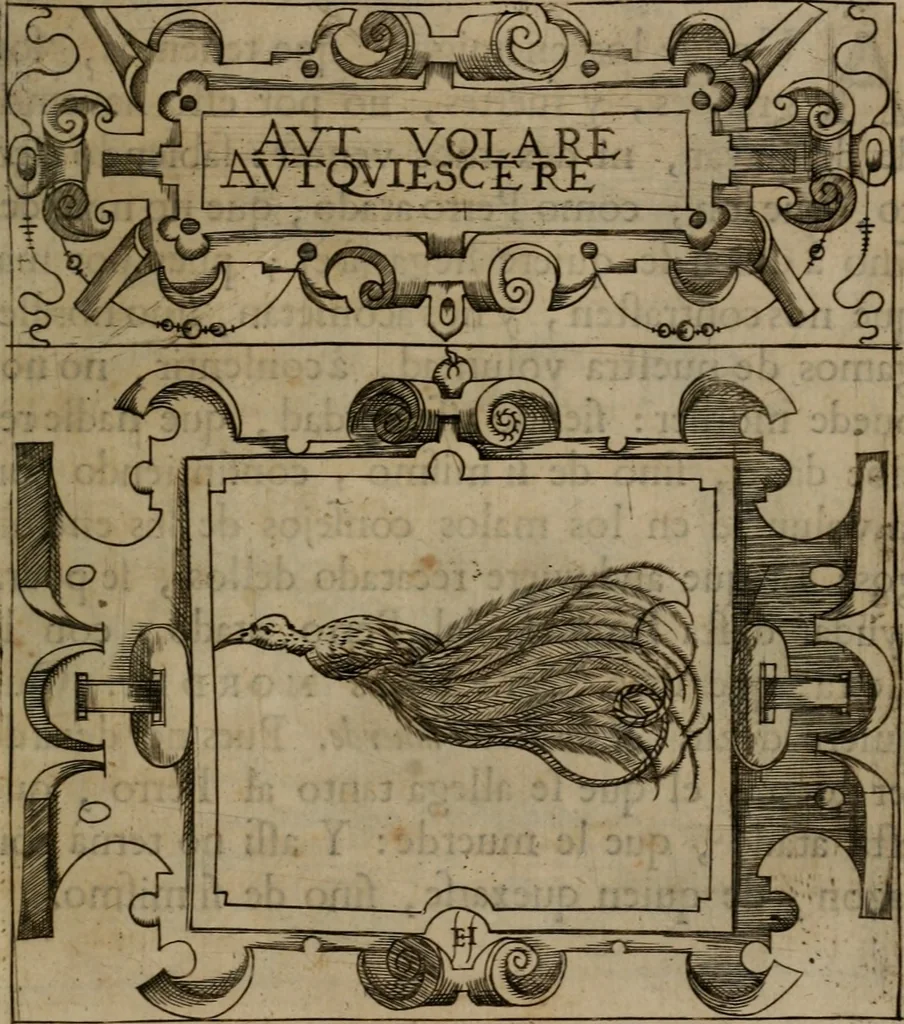 An illustration from Empresas morales, 1680, leaf 114