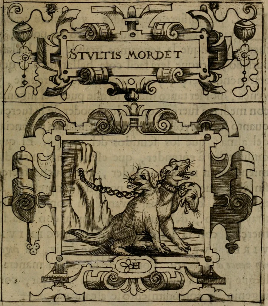An illustration from Empresas morales, 1680, leaf 116