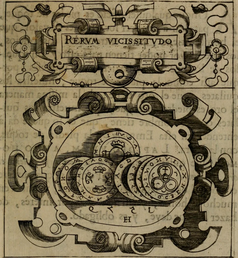 An illustration from Empresas morales, 1680, leaf 122