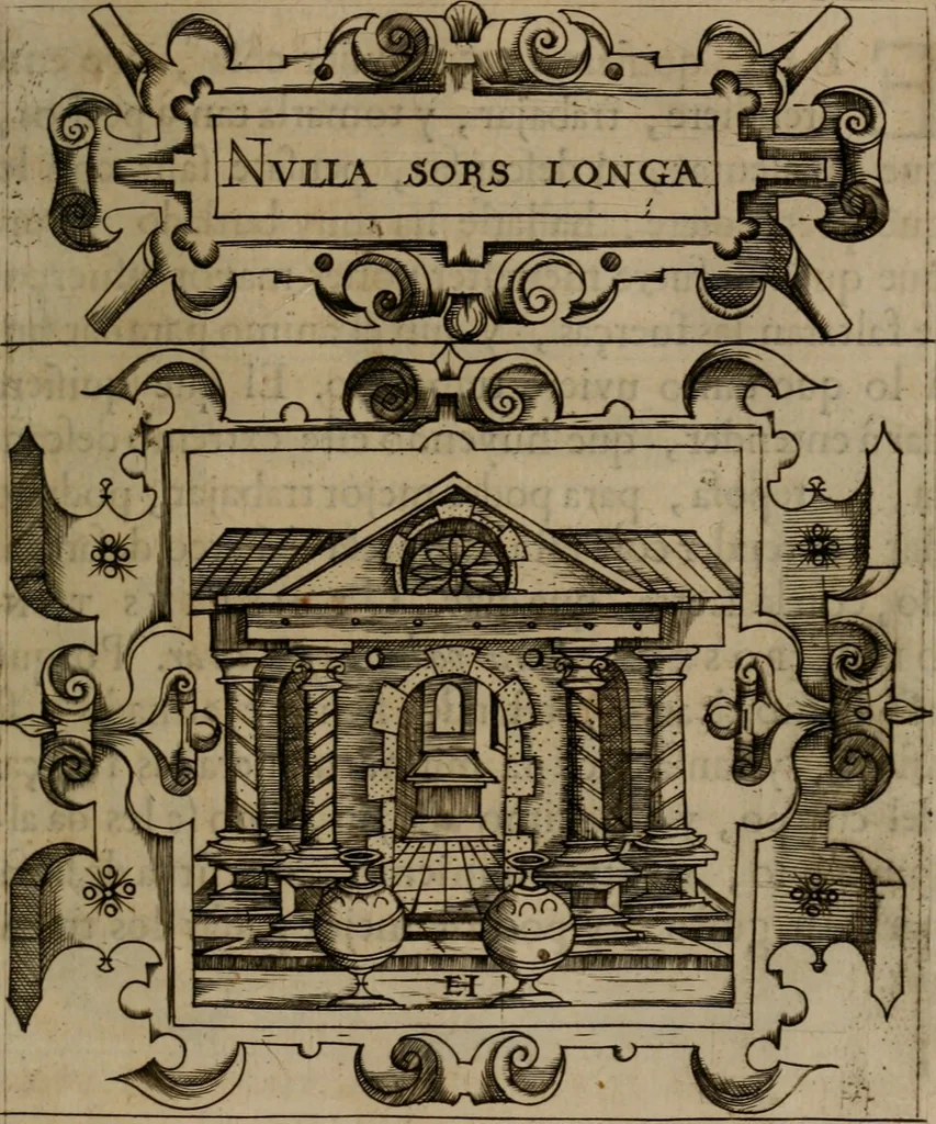 An illustration from Empresas morales, 1680, leaf 132
