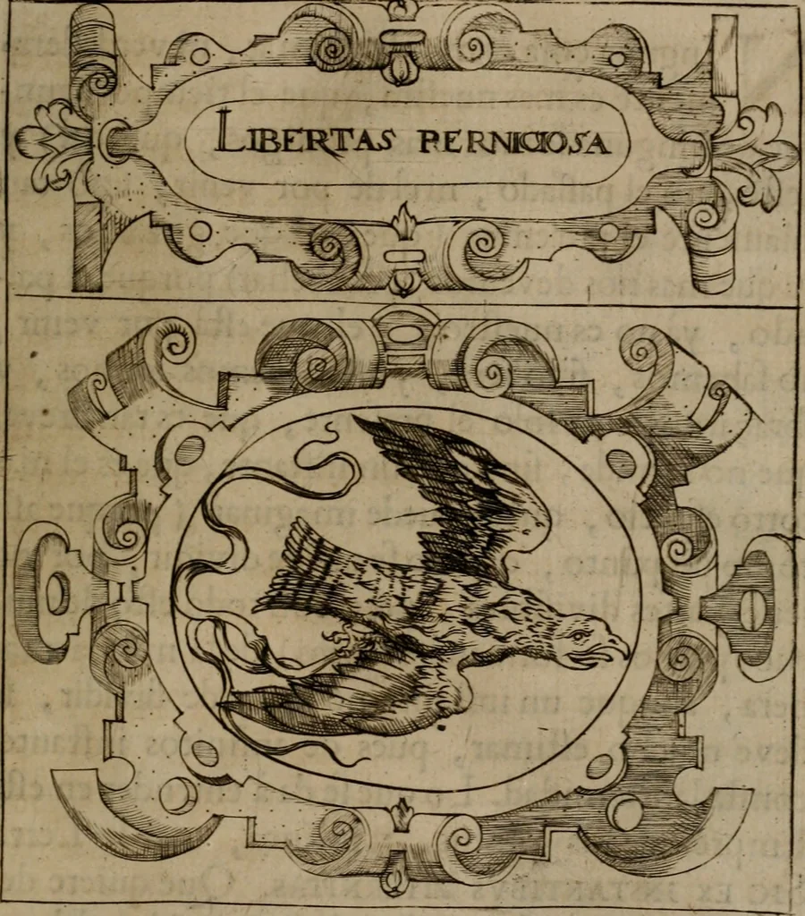 An illustration from Empresas morales, 1680, leaf 154