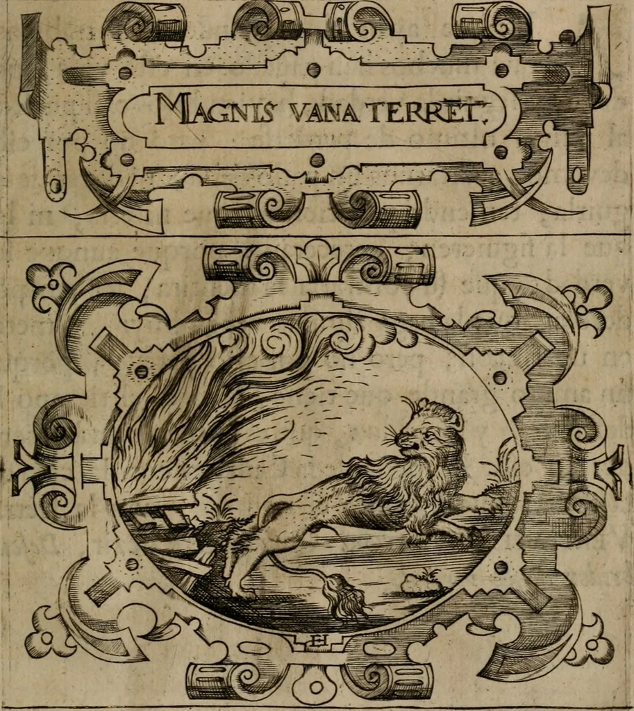 An illustration from Empresas morales, 1680, leaf 184