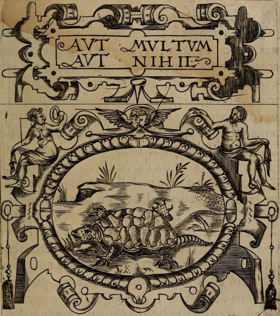 An illustration from Empresas morales, 1680, leaf 20