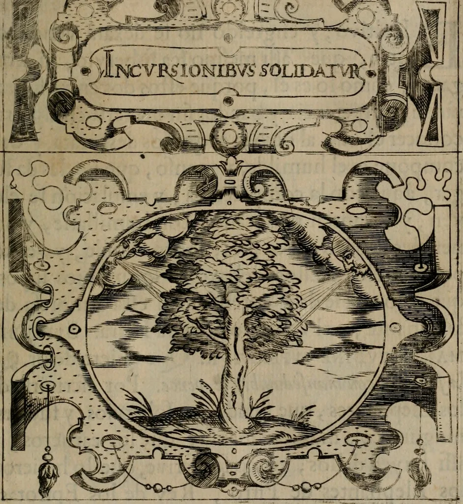 An illustration from Empresas morales, 1680, leaf 200