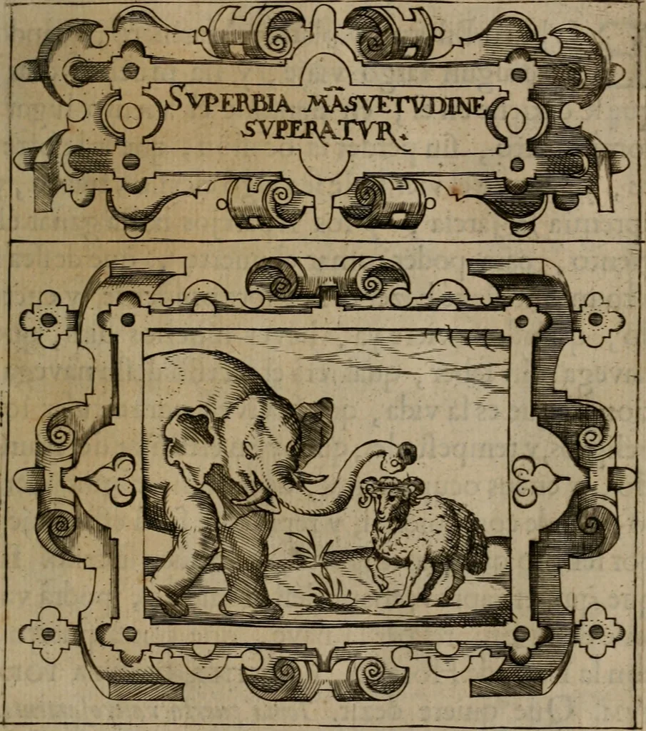 An illustration from Empresas morales, 1680, leaf 202