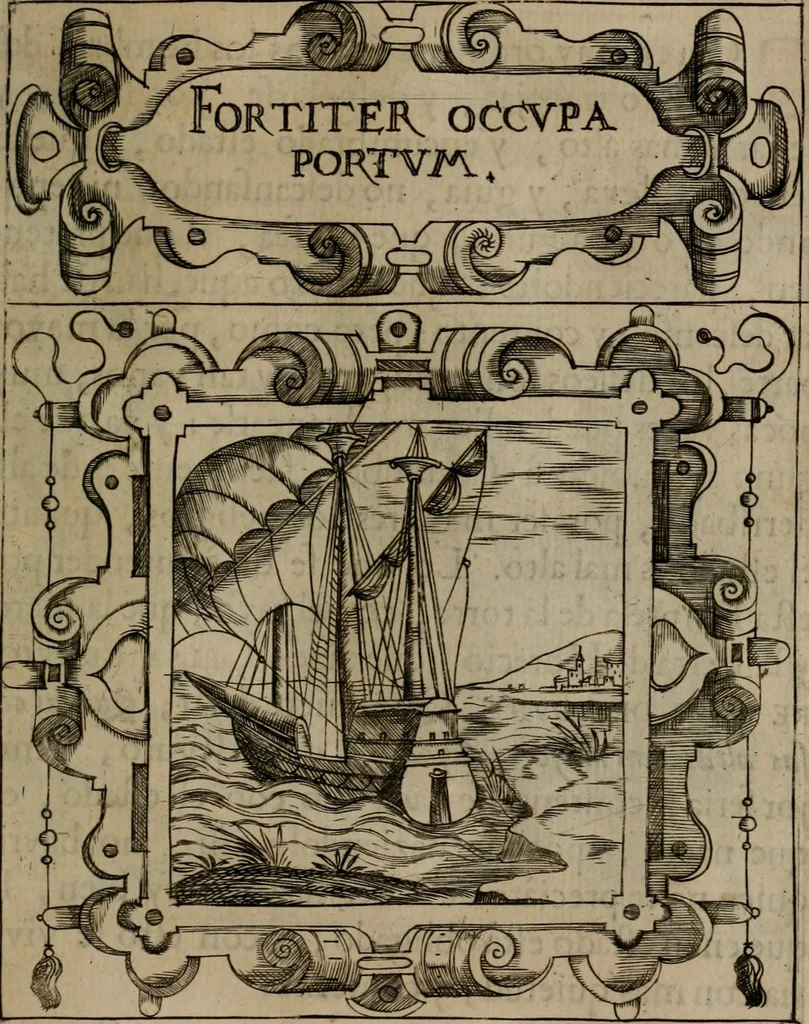 An illustration from Empresas morales, 1680, leaf 204