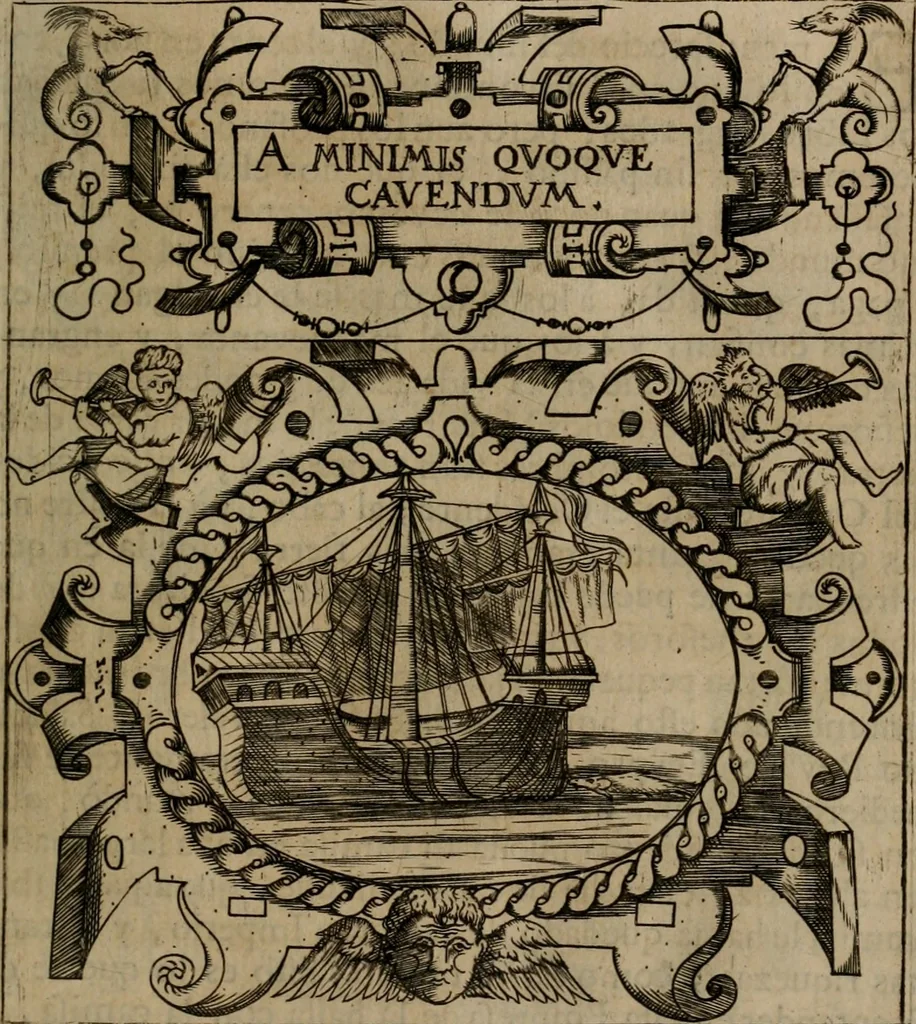An illustration from Empresas morales, 1680, leaf 208