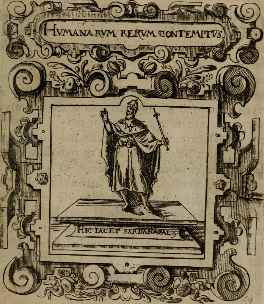 An illustration from Empresas morales, 1680, leaf 212
