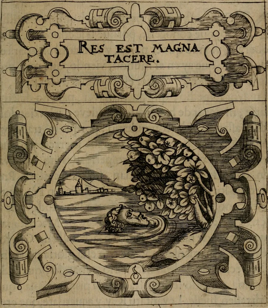 An illustration from Empresas morales, 1680, leaf 214