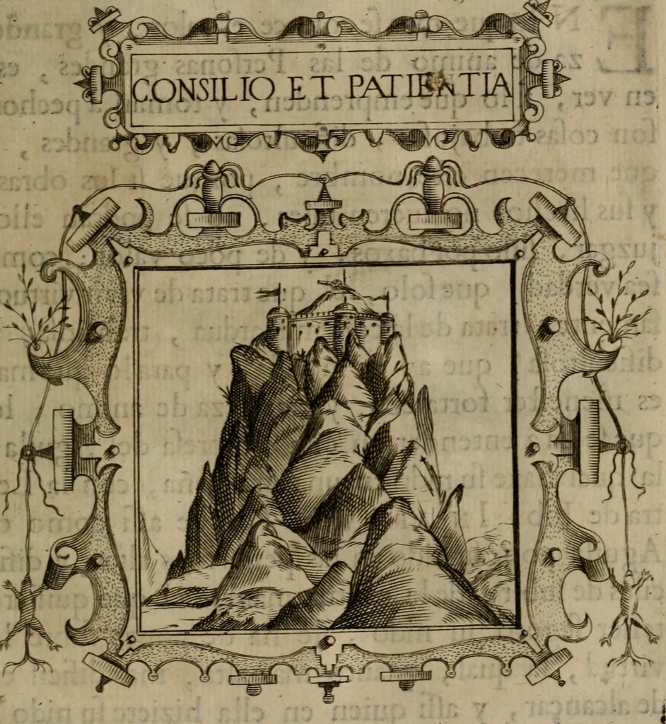 An illustration from Empresas morales, 1680, leaf 224