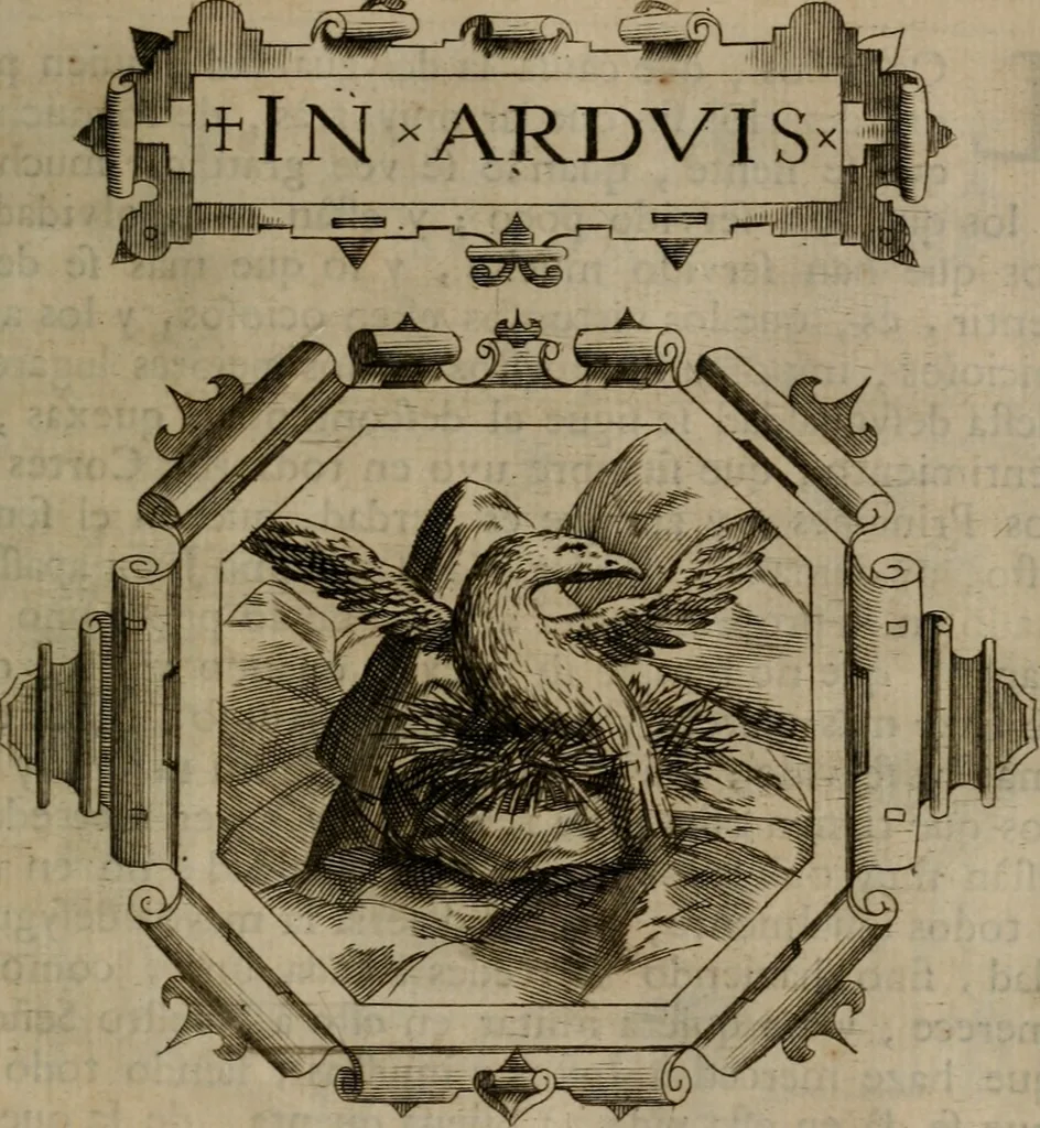 An illustration from Empresas morales, 1680, leaf 228