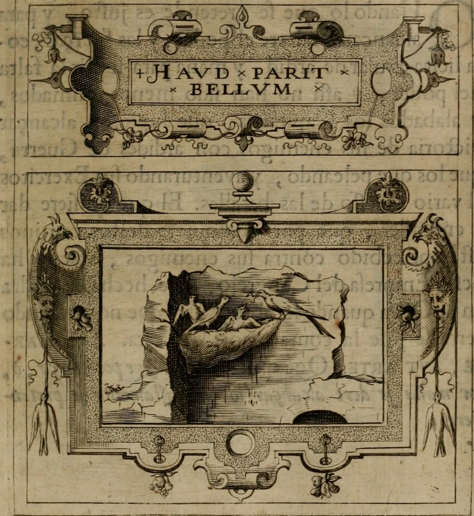 An illustration from Empresas morales, 1680, leaf 230