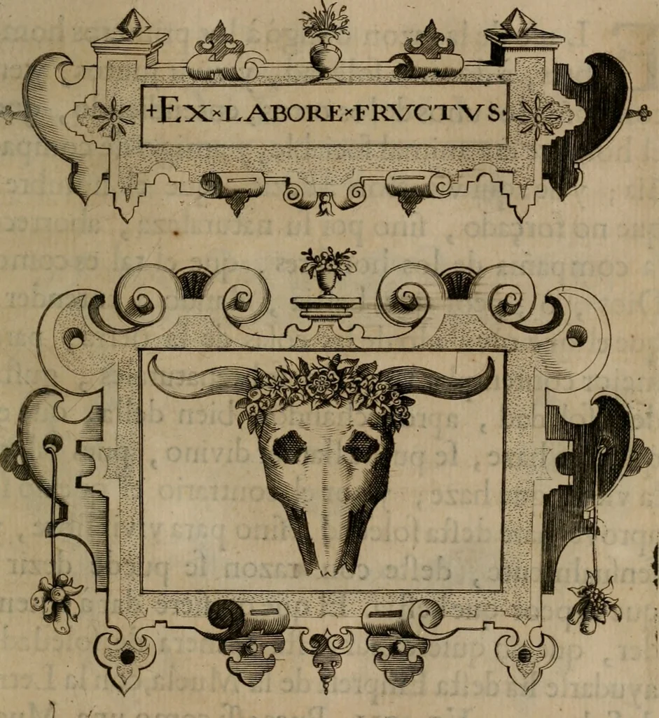 An illustration from Empresas morales, 1680, leaf 244