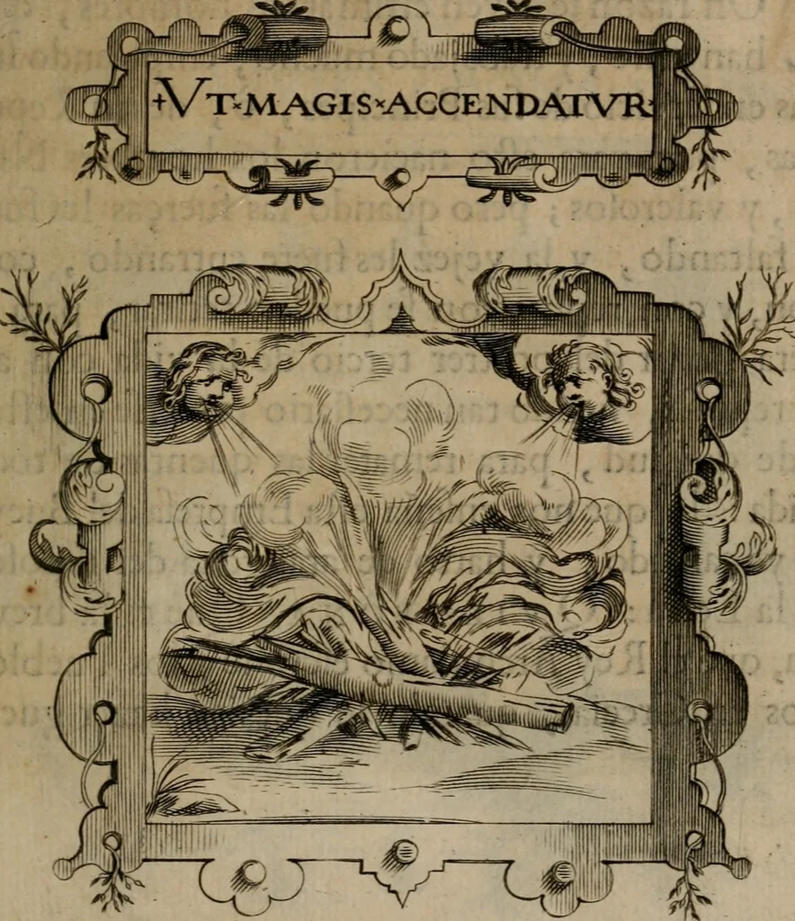 An illustration from Empresas morales, 1680, leaf 266