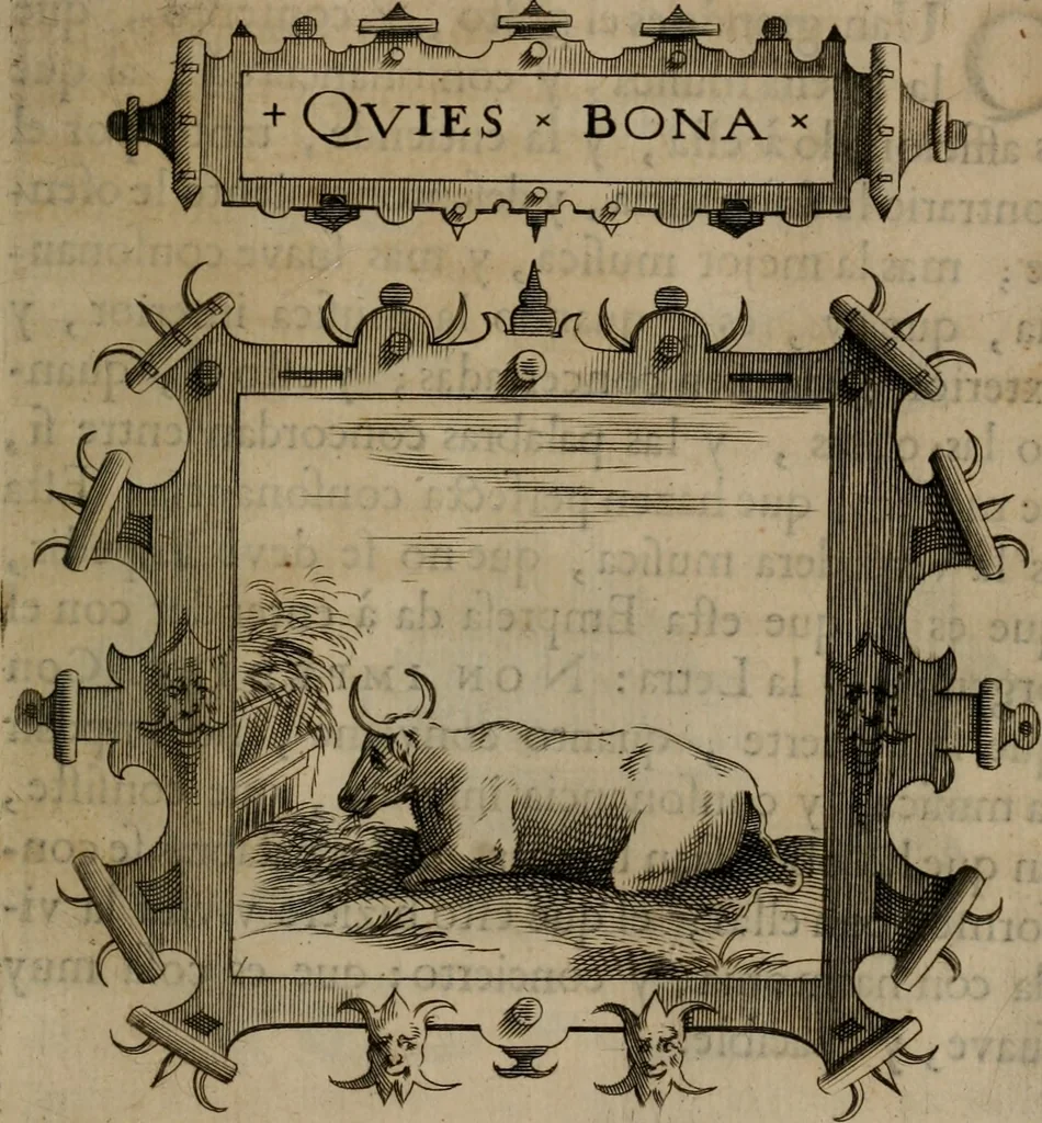 An illustration from Empresas morales, 1680, leaf 268