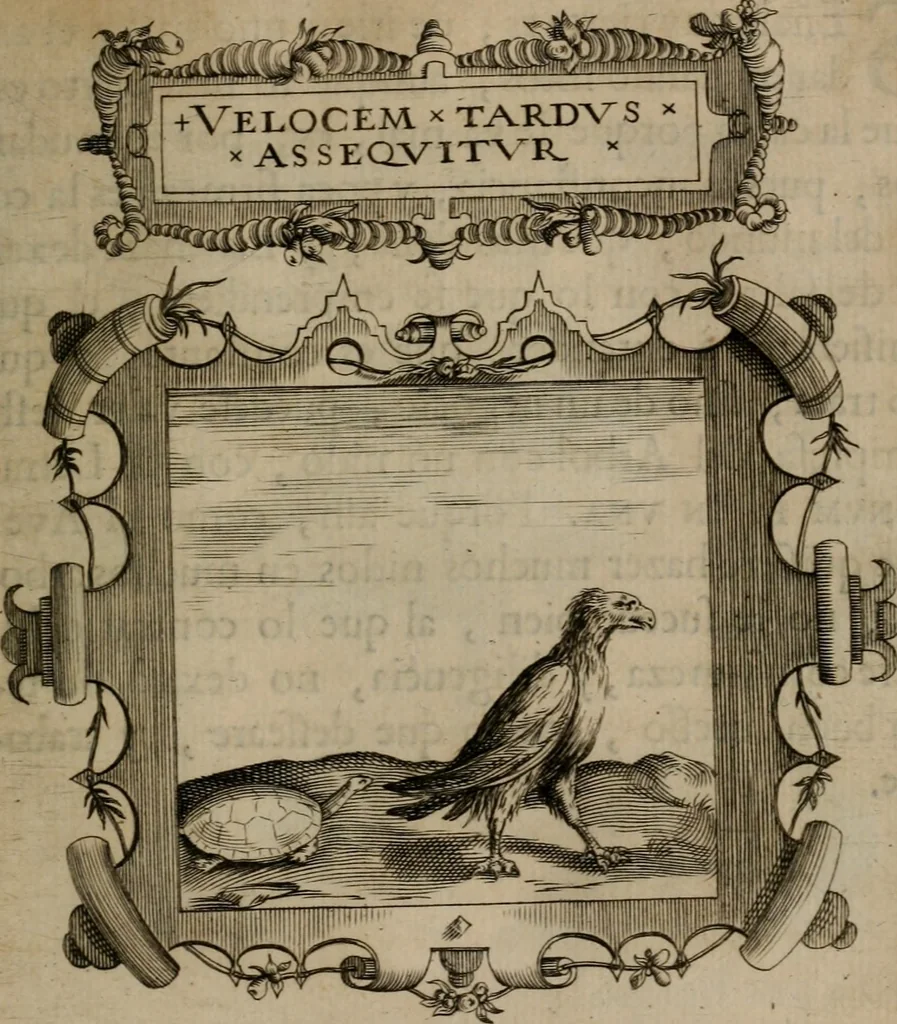An illustration from Empresas morales, 1680, leaf 278