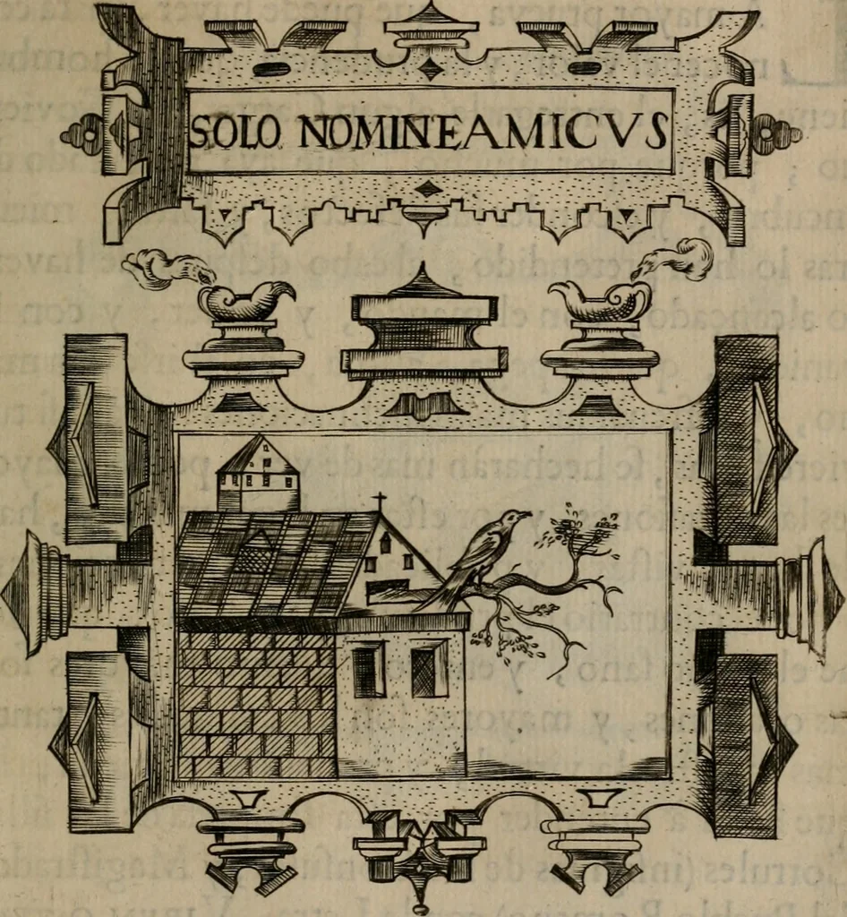 An illustration from Empresas morales, 1680, leaf 282