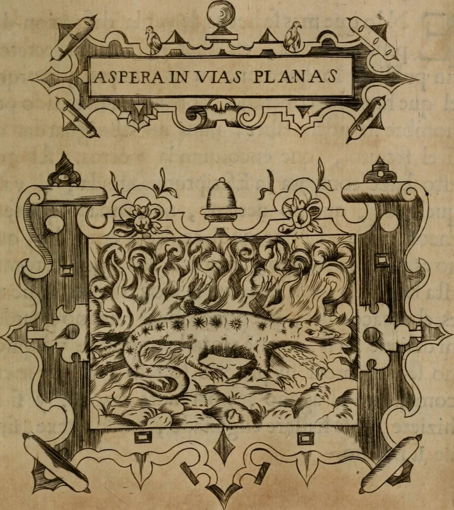 An illustration from Empresas morales, 1680, leaf 294