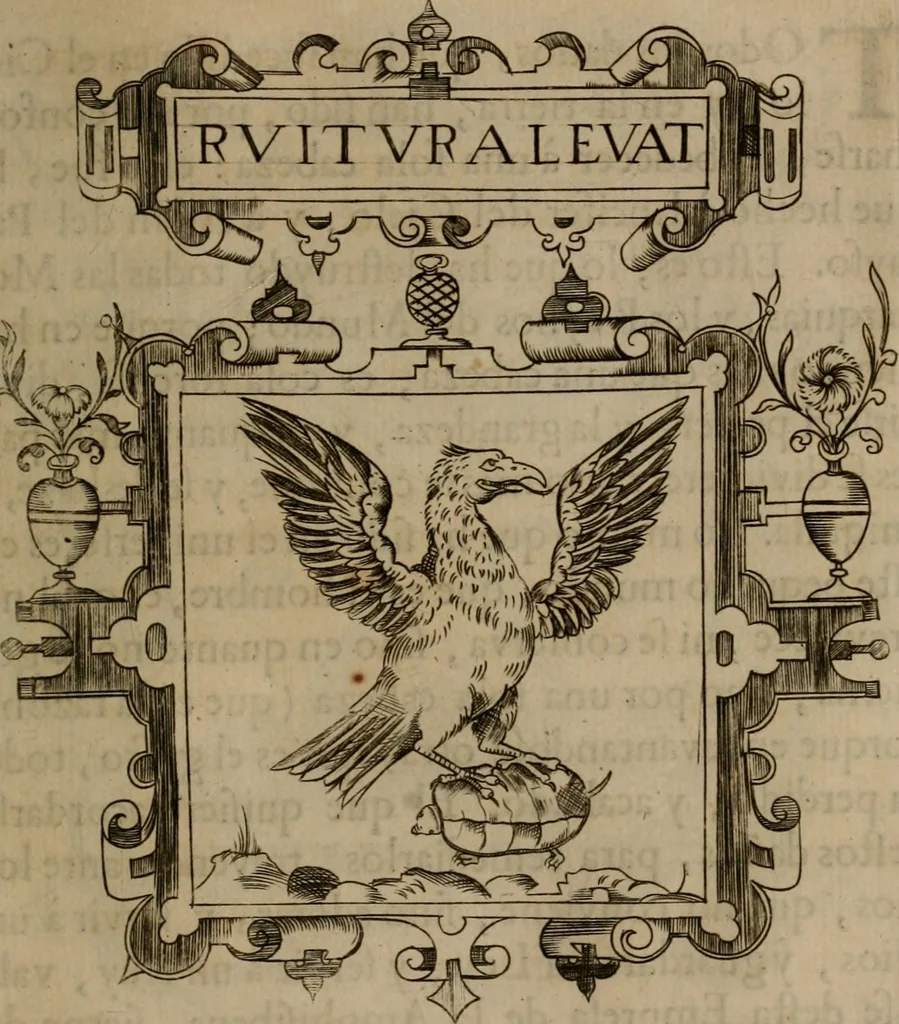 An illustration from Empresas morales, 1680, leaf 328