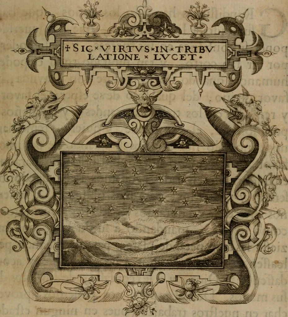 An illustration from Empresas morales, 1680, leaf 344
