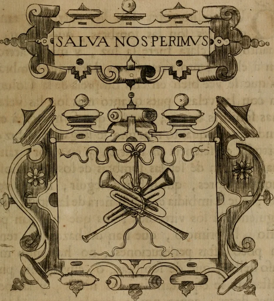 An illustration from Empresas morales, 1680, leaf 346