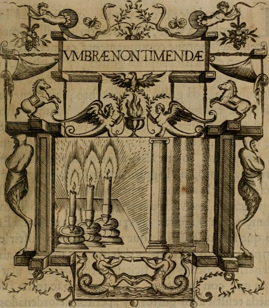 An illustration from Empresas morales, 1680, leaf 348
