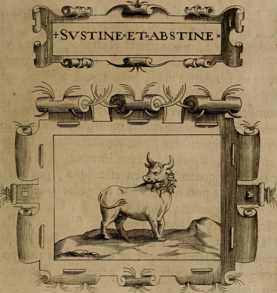 An illustration from Empresas morales, 1680, leaf 350