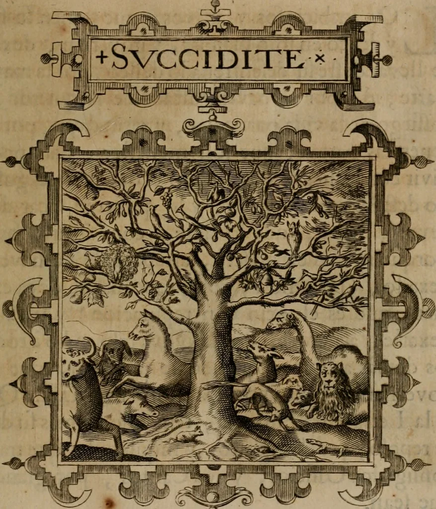 An illustration from Empresas morales, 1680, leaf 354