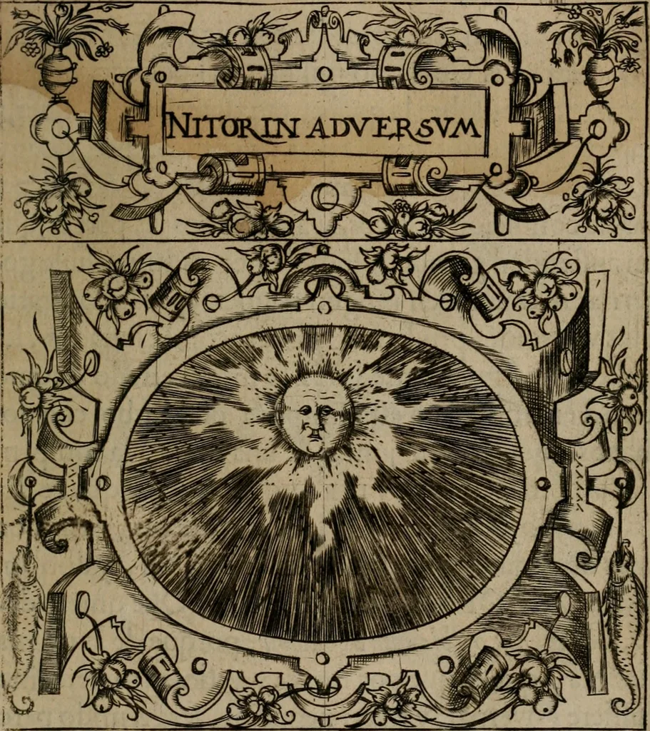 An illustration from Empresas morales, 1680, leaf 36