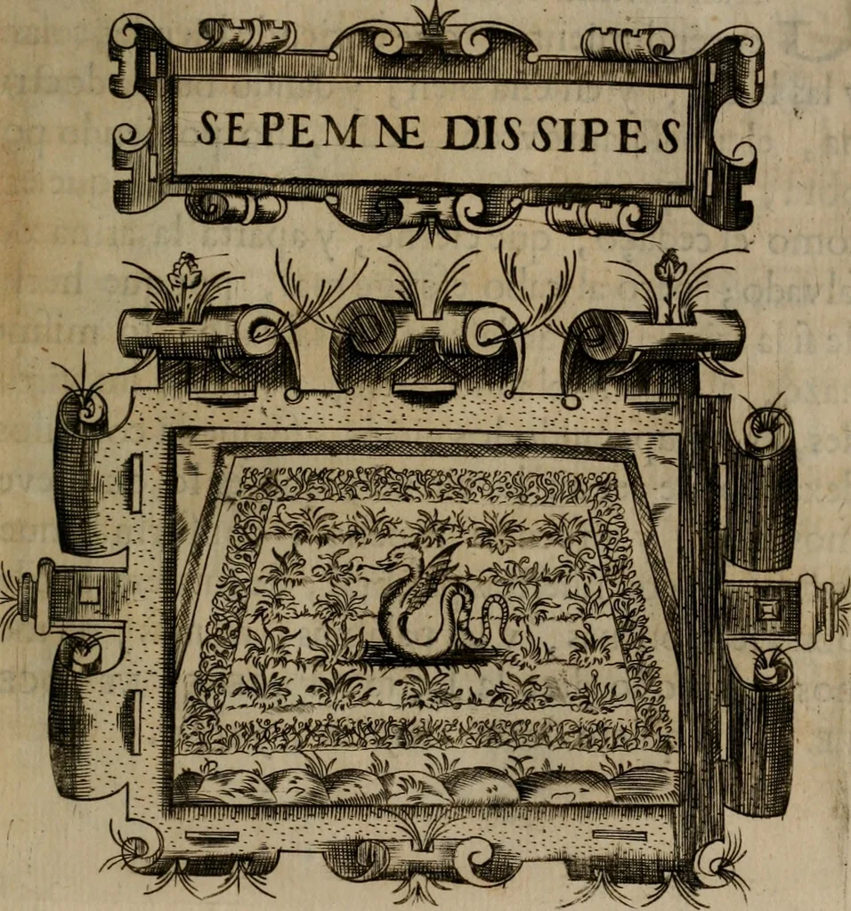 An illustration from Empresas morales, 1680, leaf 364