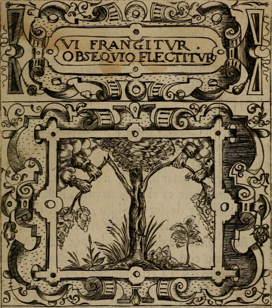 An illustration from Empresas morales, 1680, leaf 38