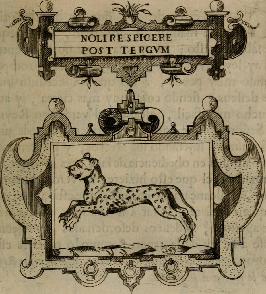 An illustration from Empresas morales, 1680, leaf 386