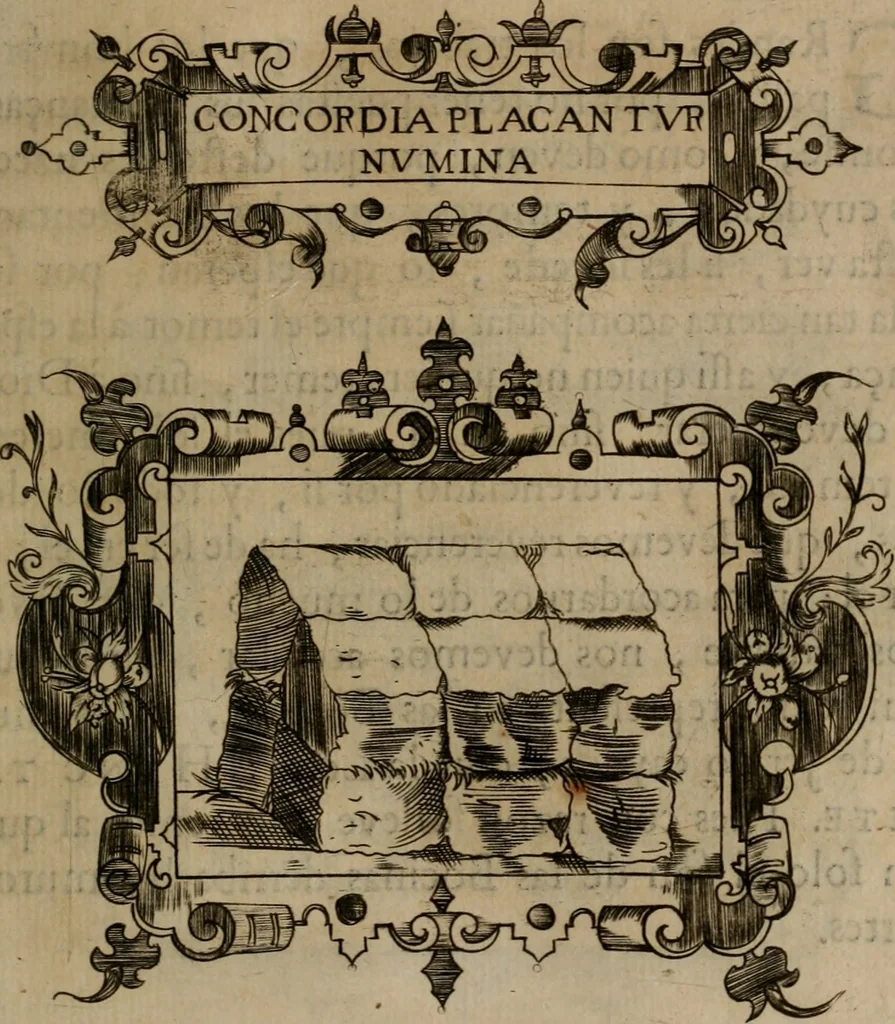 An illustration from Empresas morales, 1680, leaf 390