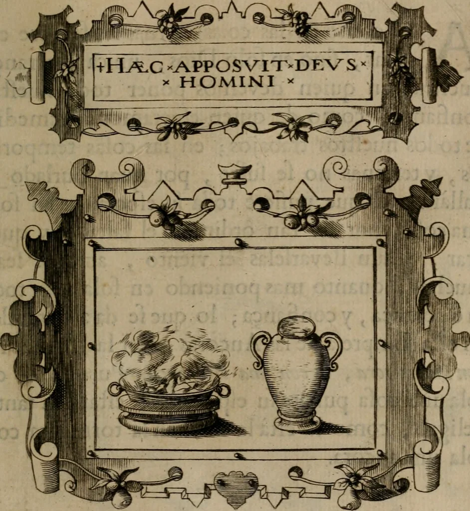 An illustration from Empresas morales, 1680, leaf 404