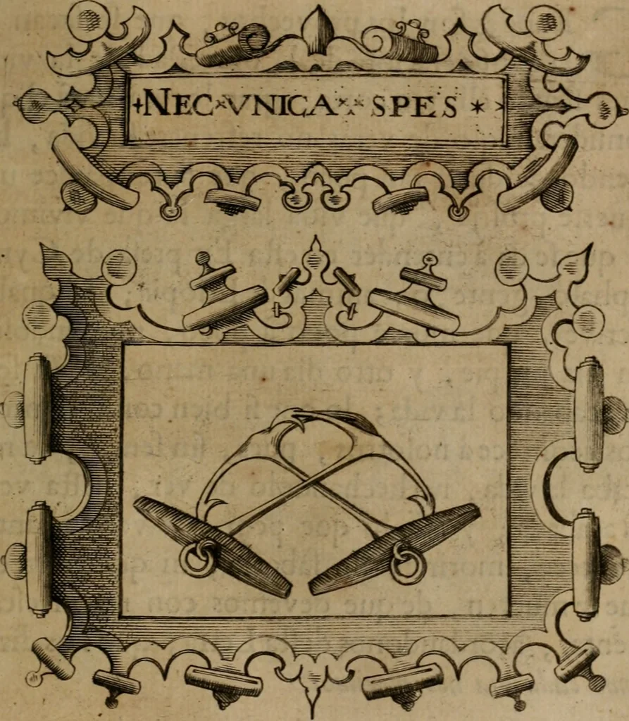 An illustration from Empresas morales, 1680, leaf 406