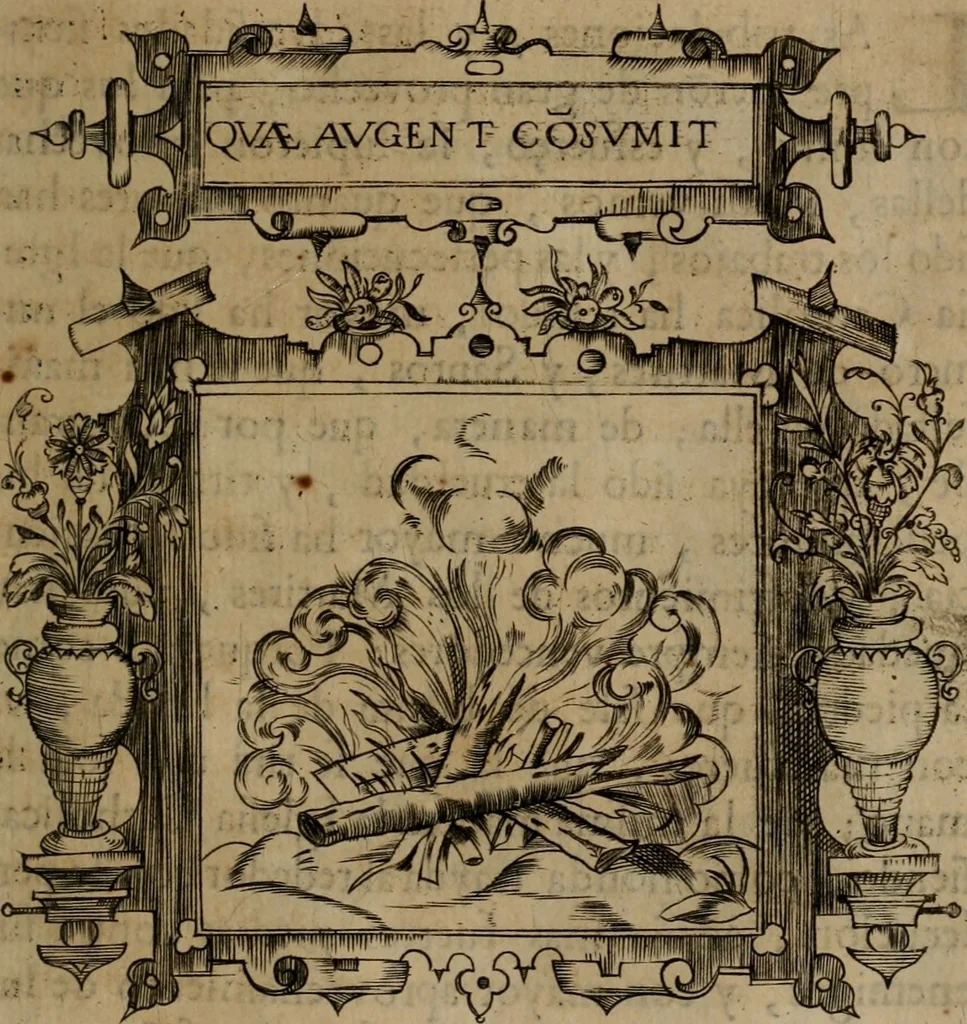 An illustration from Empresas morales, 1680, leaf 410